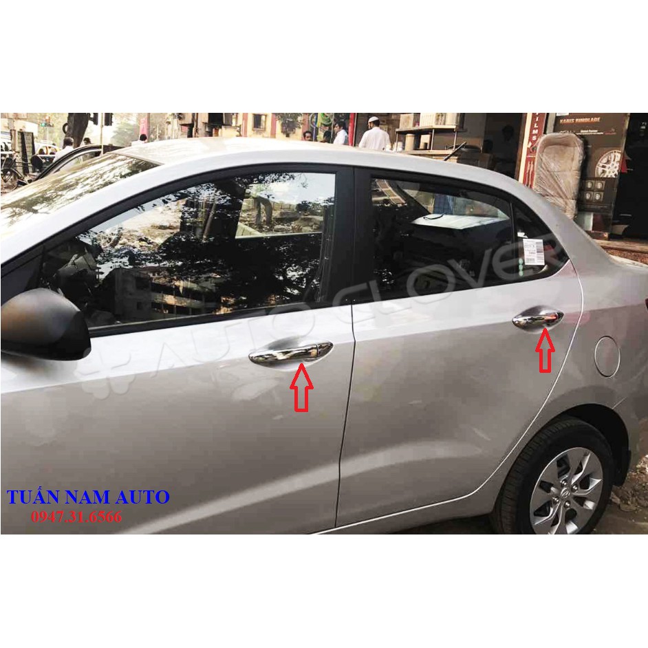 ỐP CRÔM TAY NẮM CỬA GRAND I10 HATCHBACK 2015 - 2020 (Hàng Korea)