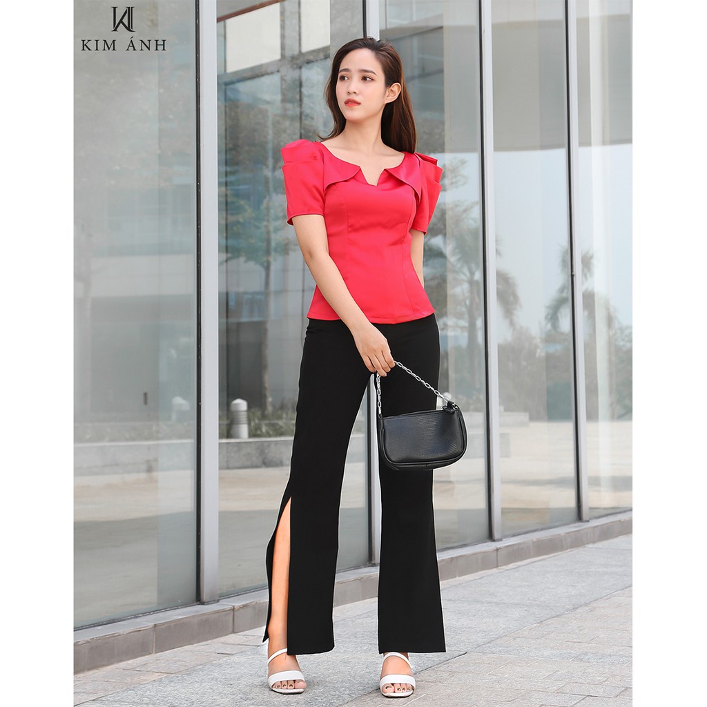 Áo Kiểu Thiết Kế Nữ, Áo Sơ Mi Nữ Công Sở Kim Ánh Maris Top Trẻ trung, Thanh Lịch | BigBuy360 - bigbuy360.vn