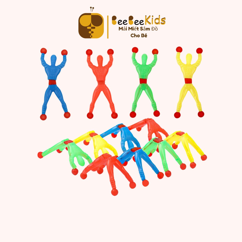 Người Nhện Leo Tường Siêu Nhân Nhện Bám Dính Nhào Lộn Vui Nhộn Đồ Chơi Trẻ Em Spiderman BEEBEEKIDS