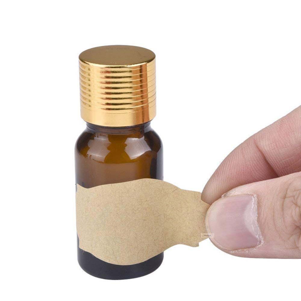 Nhãn Dán Chai Tinh Dầu / Nước Hoa / Mỹ Phẩm Bằng Giấy Kraft Chống Thấm Nước Đa Năng Tiện Dụng DIY