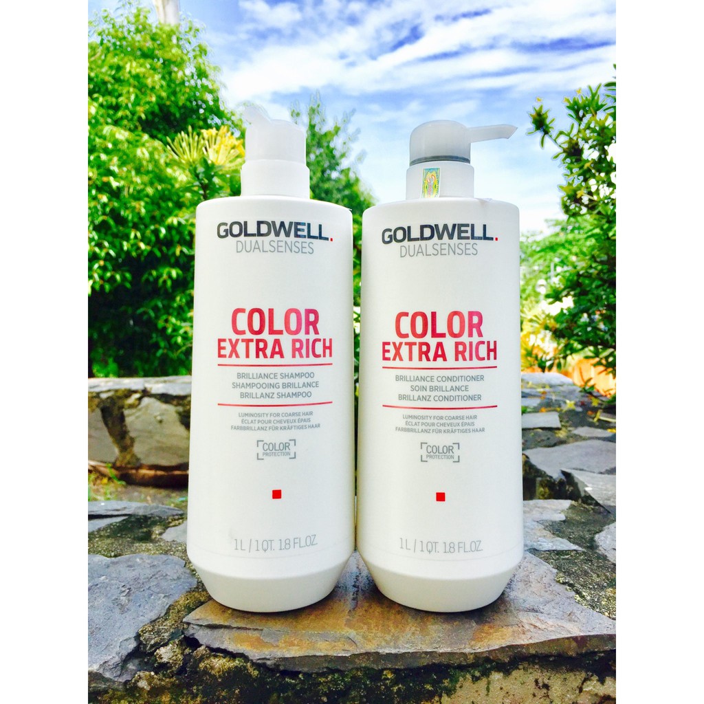 Dầu gội xả siêu dưỡng màu Goldwell Color Extra Rich 1000mlx2