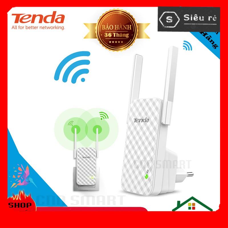 Bộ mở rộng sóng Wifi Tenda A9 Chuẩn N tốc độ 300Mbps, Kích sóng cho Wifi xa hơn và ổn định hơn -  BH36T (PD188244)