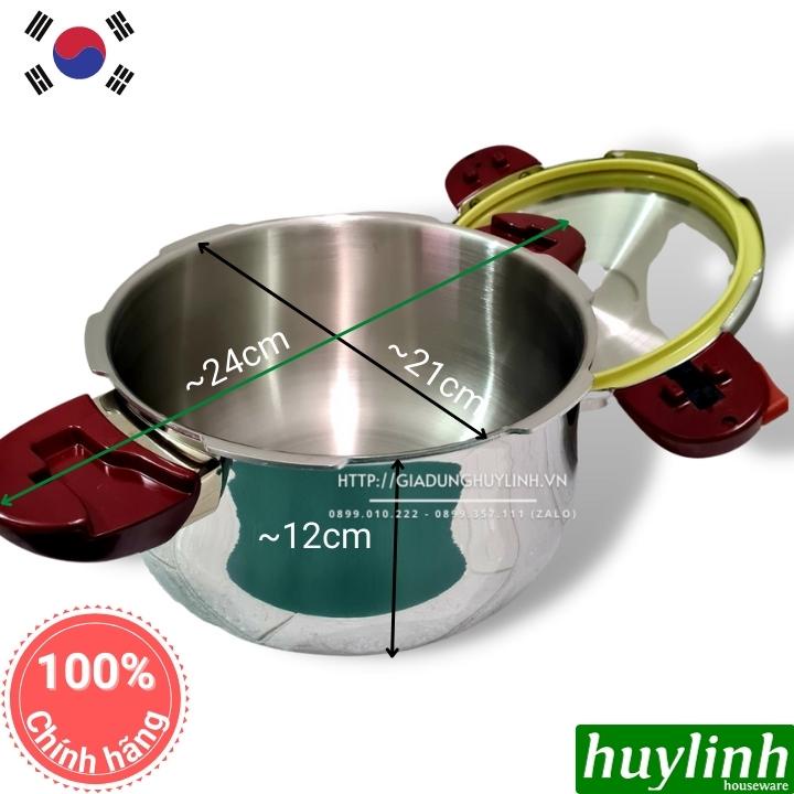 [Mã ELHAMS5 giảm 6% đơn 300K] Nồi áp suất Inox đáy từ PoongNyun BTPC(IH)-20C - 3.5 lít - Made in Hàn Quốc