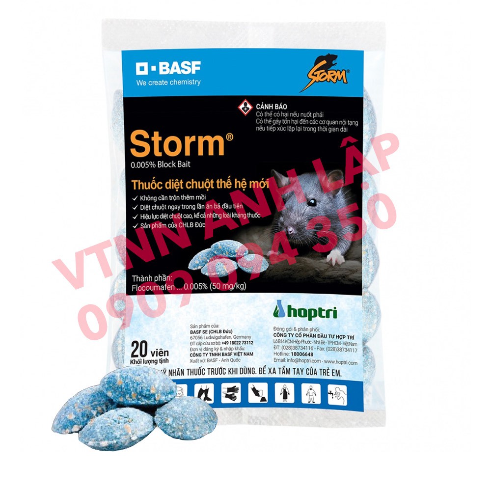 Thuốc chuột thông minh Storm gói 20 viên
