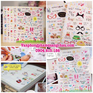 Hình dán trang trí - Sticker Poalroid deco - Set 05 tờ