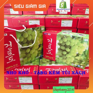 [SIÊU VIP] COMBO 2 Hộp Nho khô Hàn Quốc hộp 1kg L1, nho khô Xanh - Quà biếu Sang trong lịch sự