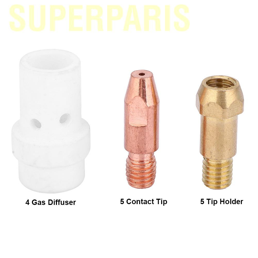Set 14 Đầu Gắn Khuếch Tán Khí Gas Dành Cho Đèn Hàn Binzel 36kd Mig