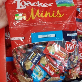 Bánh xốp kem hạt dẻ Loacker Minis 300g [date 9/2020]