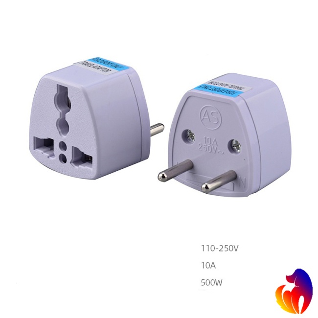 Phích cắm chuyển đổi 3 lỗ chuẩn US Eu Uk Au