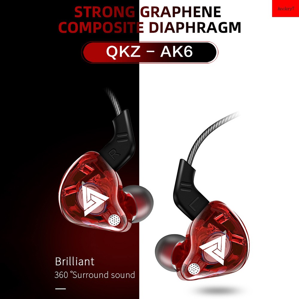 Tai Nghe Nhét Tai Chống Ồn Kèm Micro Qkz Ak6