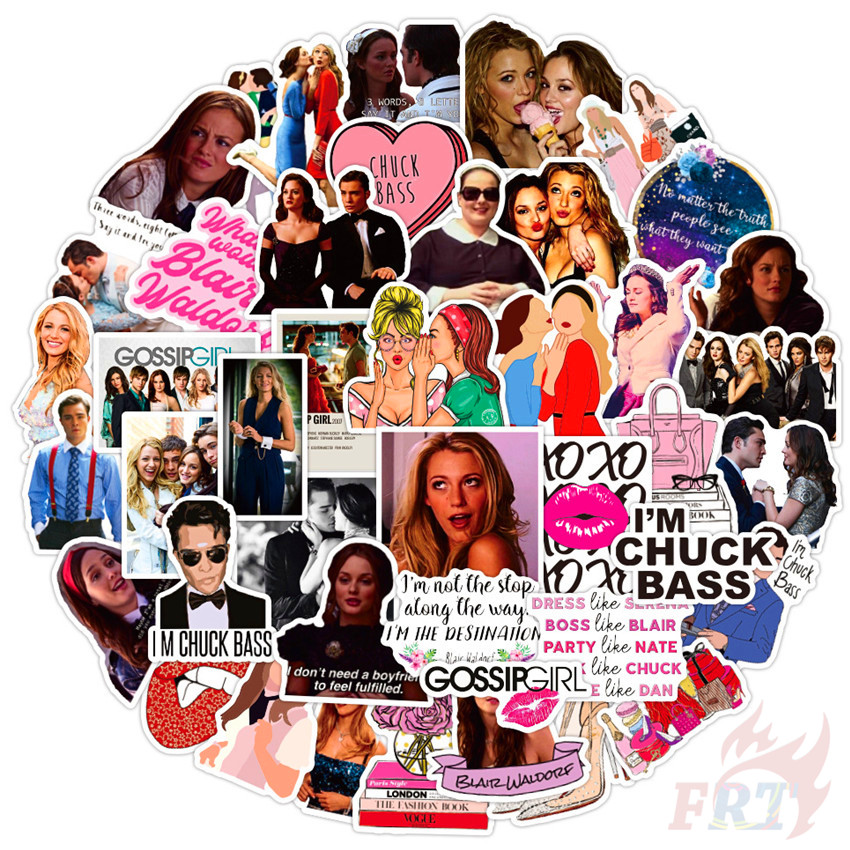 Bộ 50 miếng dán trang trí thời trang dòng 02 Youth Idol TV Shows Serena Blair DIY