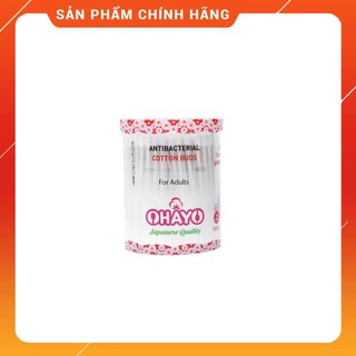 Tăm bông OHAYO KHÁNG KHUẨN 100% An Toàn Cho Bé 1 Xoắn 1 Tròn - 150 Que