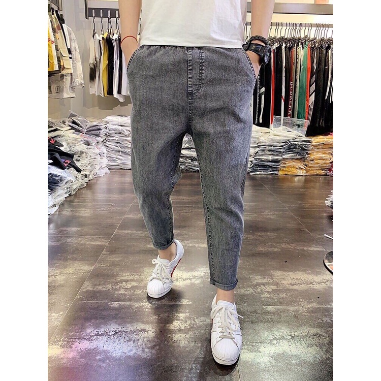 Quần baggy jean nam co dãn thoải mái hàng đẹp như hình