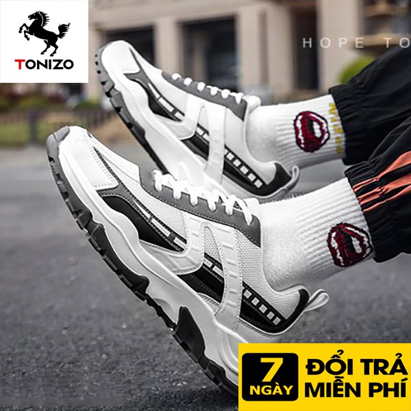 Giày sneaker nam Tonizo 271X đế cao 5cm, thiết kế độc đáo