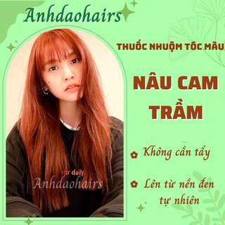 Thuốc Nhuộm Tóc Màu Nâu Cam Trầm - Anhdaohair.