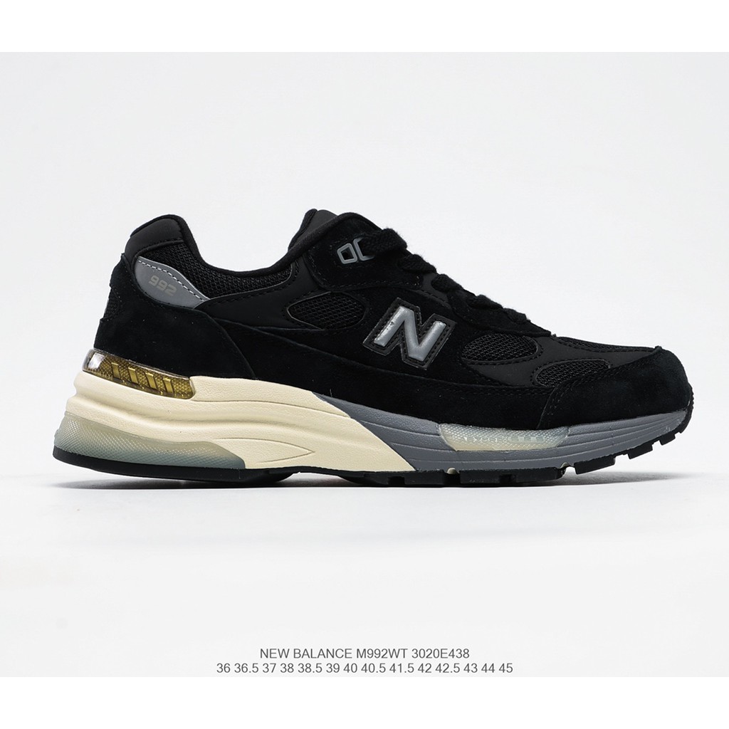 Đồ da/BKAPS ® x New Balance M992 loạt phong trào cổ điển chiếc váy bông cổ điển bố đôi giày chạy bộ/36-45