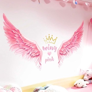 Decal dán tường mẫu đôi cánh thiên thần ( kèm kích thước va ảnh thật)