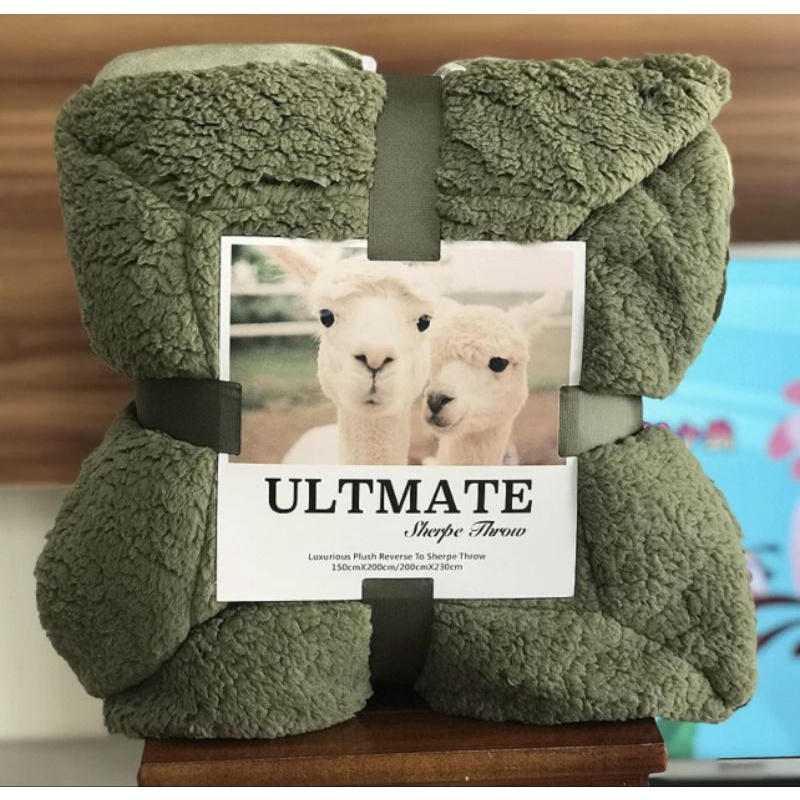 Chăn lông cừu QUY Bedding mềm mịn, lông tuyết dày 2 lớp đại hàn.