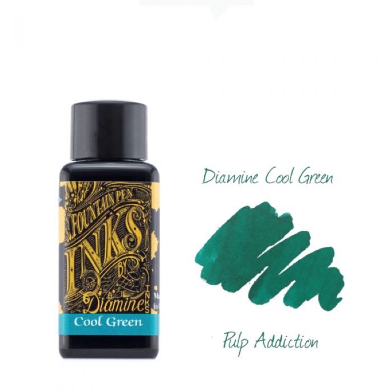 Mực bút máy Diamine - Gam màu Green - Lọ 30ml
