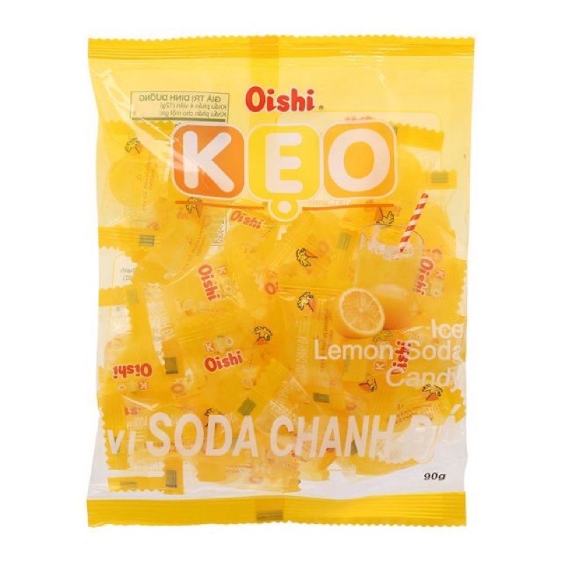( Lẻ 1 Viên ) Kẹo Oishi Vị Soda Chanh Đá