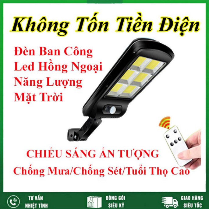 Đèn đường, sân vườn LED năng lượng mặt trời Solar cảm biết chuyển động