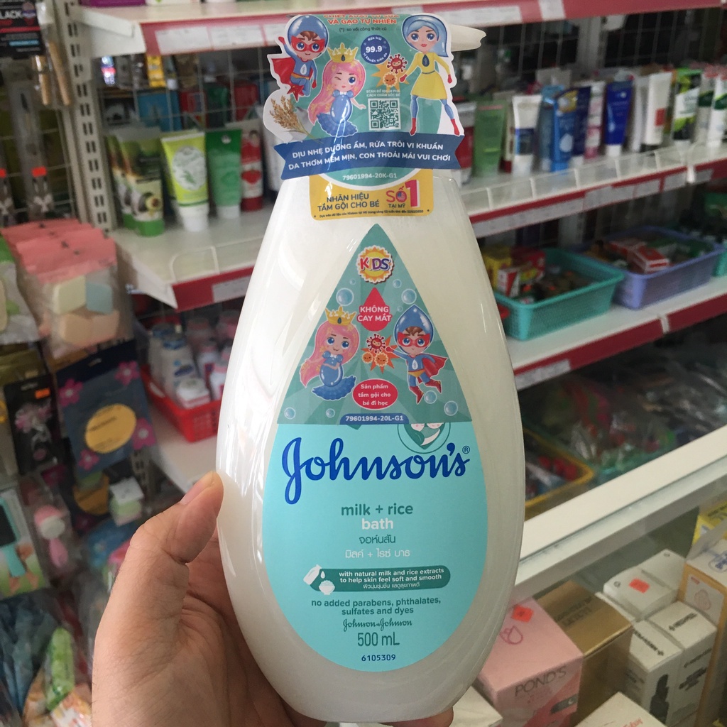 Sữa Tắm Johnson's Baby 1000ml Sữa Gạo Và Yến Mạch