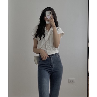 Sơ mi croptop 7866