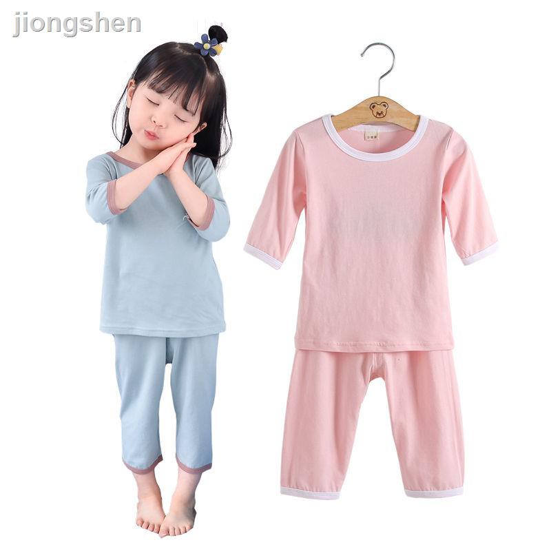 Bộ Đồ Ngủ Cotton Mùa Hè 2018 Cho Bé Trai / Gái Mới