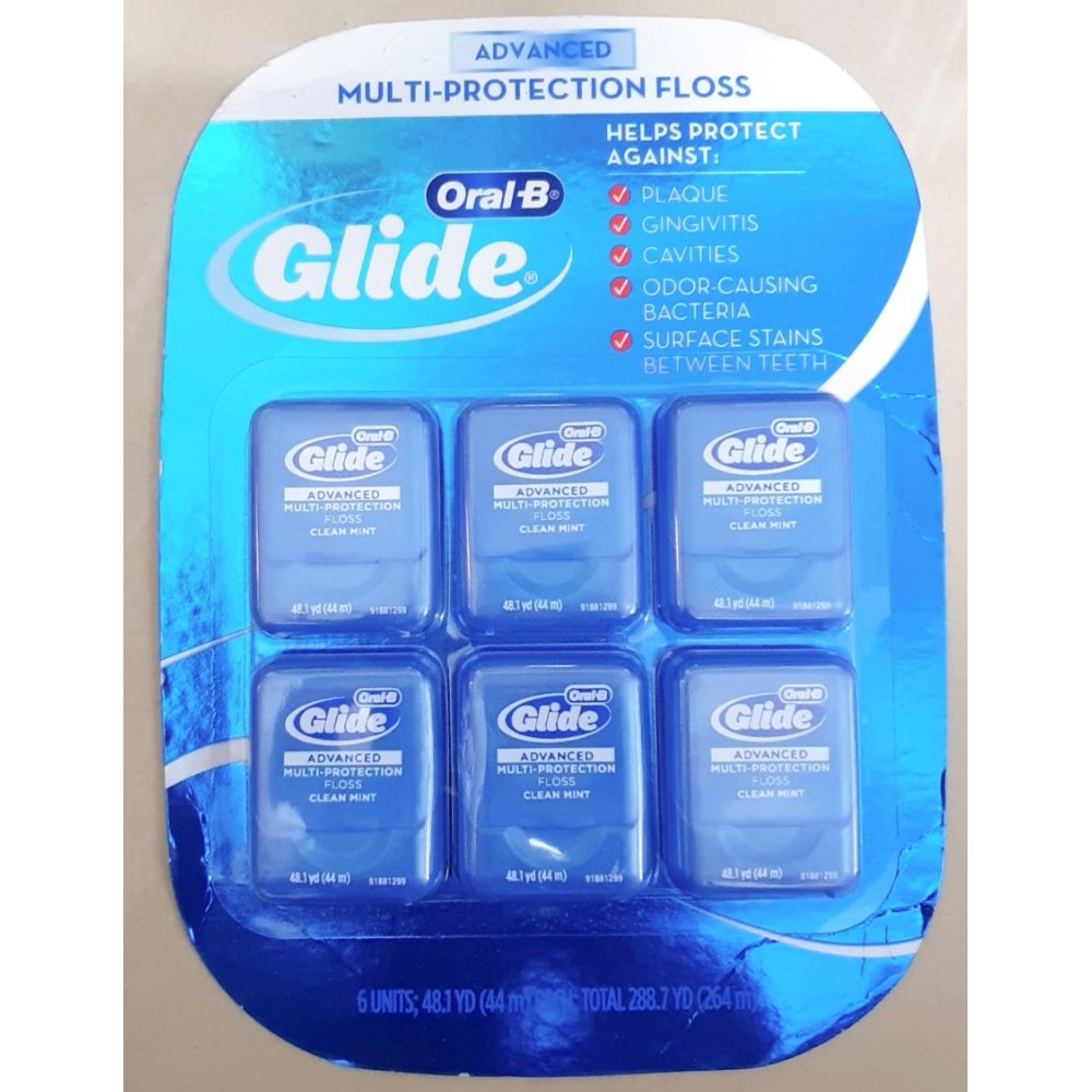 Chỉ nha khoa Oral B Glide Pro-Health Advanced Multi Protection Floss Clean Mint hộp 44m từ Mỹ oral b glide