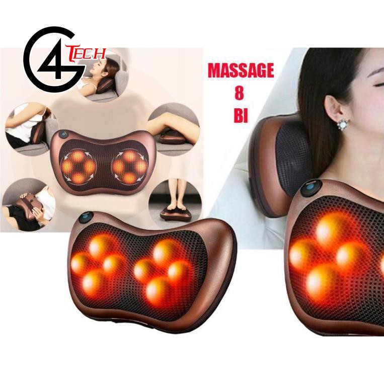Gối masage Hồng Ngoại 8 Bi Magic Pillow -8028