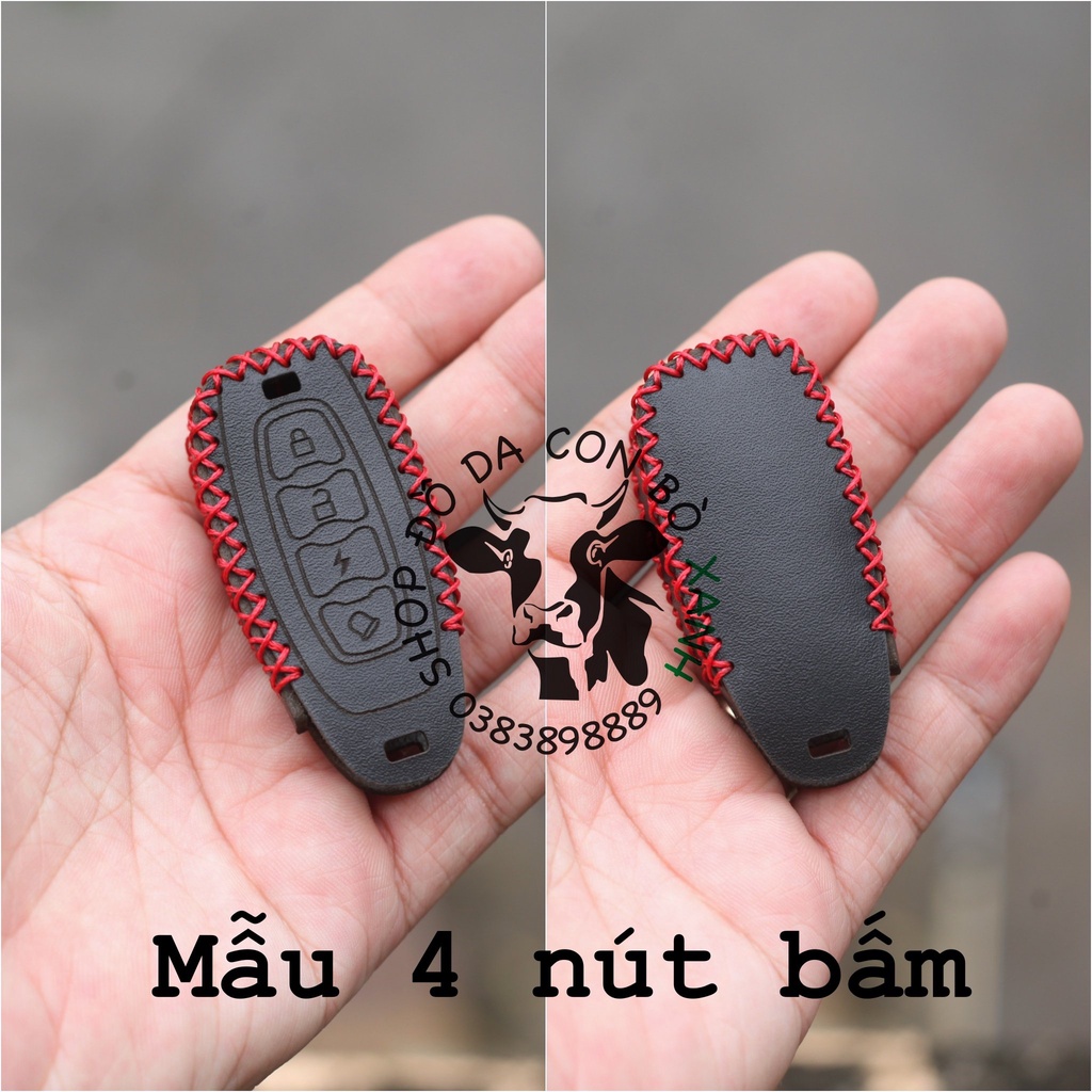 Bao da chìa khoá hyperion mẫu bé handmade da thật