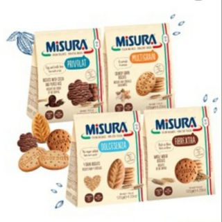 Misura bánh quy vị ngũ cốc/cacao cốm gạo/lúa mì 120g