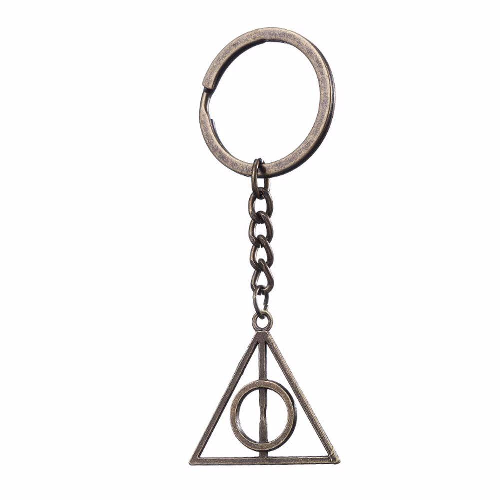Móc Khóa Tròn In Hình Anime Deathly Hallows Thời Trang Giá Đỡ