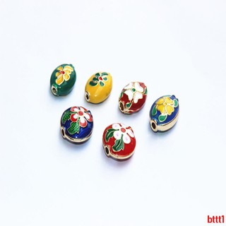 Bộ 25 Hạt Cườm Hình Hoa Màu Xanh Dương Dùng Để Làm Đồ Thủ Công
