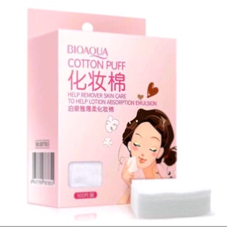 1 hộp 100 miếng bông tẩy trang Bioaqua Hàng Nội Địa Trung