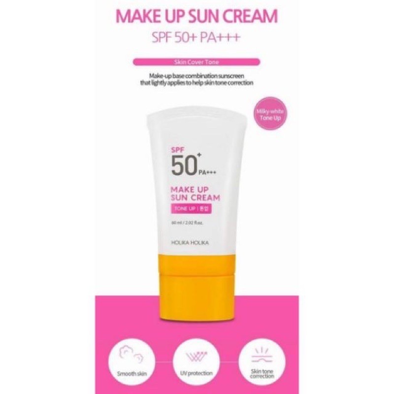 Kem chống nắng trang điểm Holika Holika Make Up Sun Cream SPF50+
