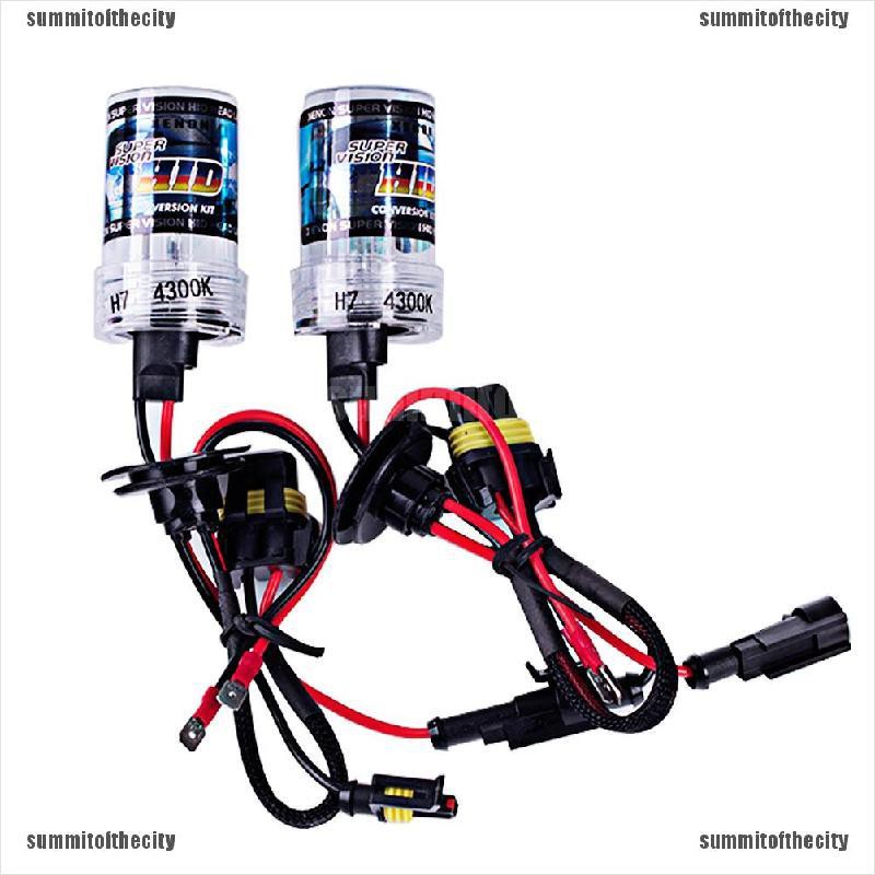 Set 2 đèn pha bóng Xenon HID 35w 4300k 6000k H1 H7 9005 cho xe ô tô