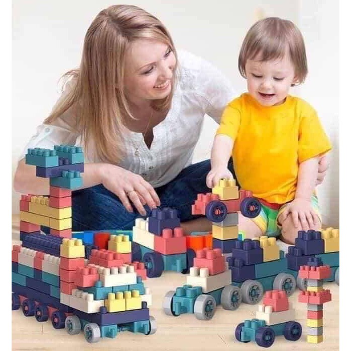 Bộ Đồ Chơi Xếp Hình Lắp Ráp LEGO Các Khối Xây Dựng Trí Tuệ BỘ LEGO 520 CHI TIẾT KÈM THÙNG ĐỰNG