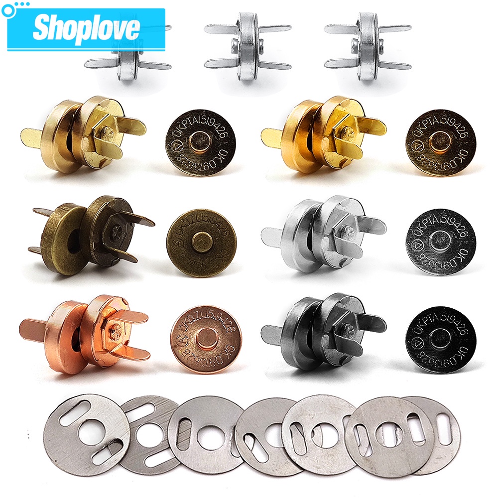 Set 5 Khóa Từ Tính 14mm / 18mm Chuyên Dụng Cho Túi Xách / Ví