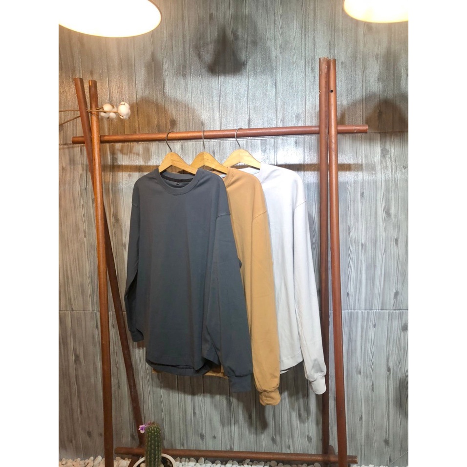 Áo thun Tay dài Lai bầu N95 CVC - Giá sỉ Unisex