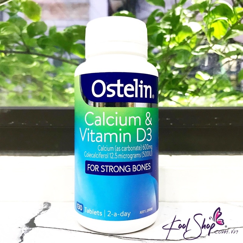Viên bổ sung Ostelin Vitamin D & Calcium cho bà bầu 130 viên của Úc