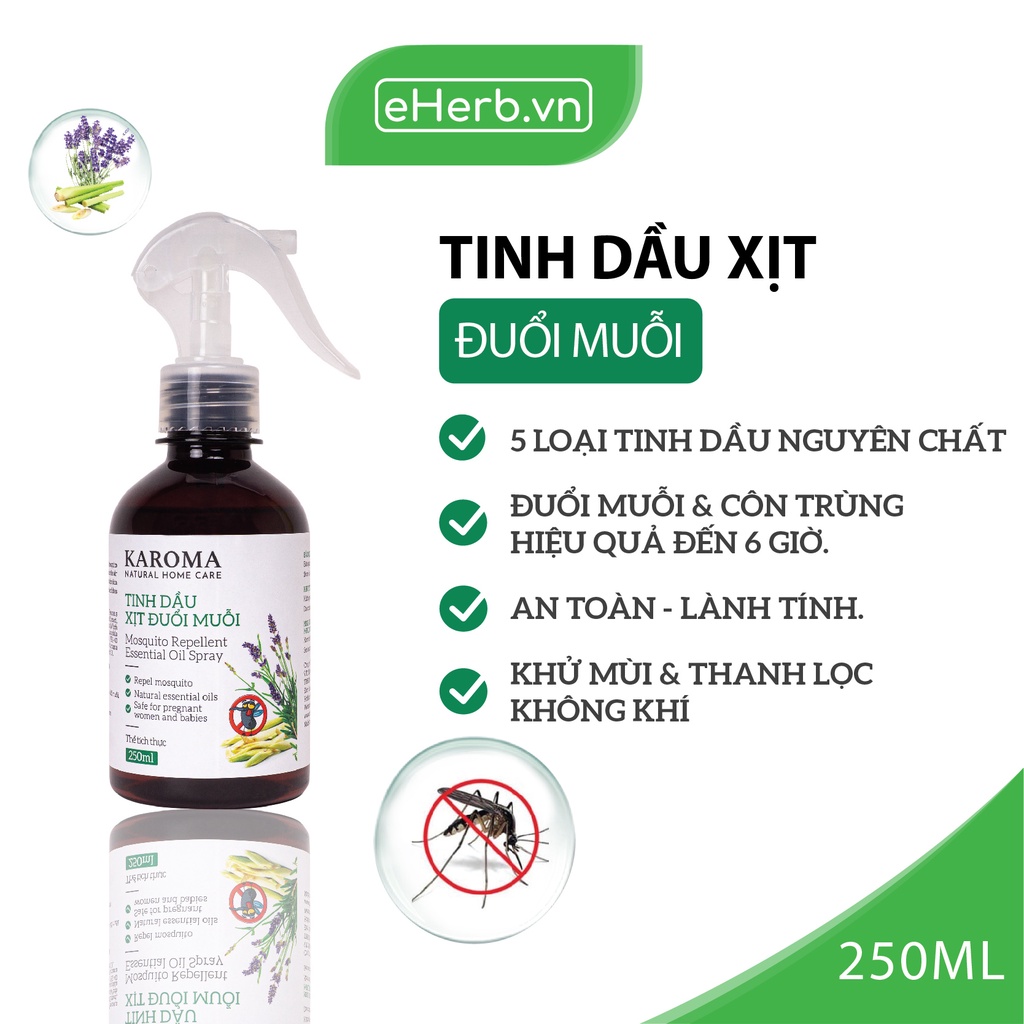 Bình xịt phòng tinh dầu sả chanh, oải hương, bạc hà đuổi muỗi, côn trùng - ảnh sản phẩm 1