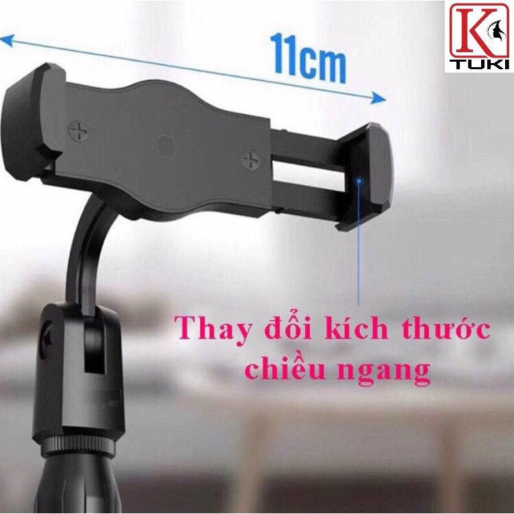 Giá đỡ kẹp điện thoại để bàn, xoay 360 độ, chân đế chắc chắn