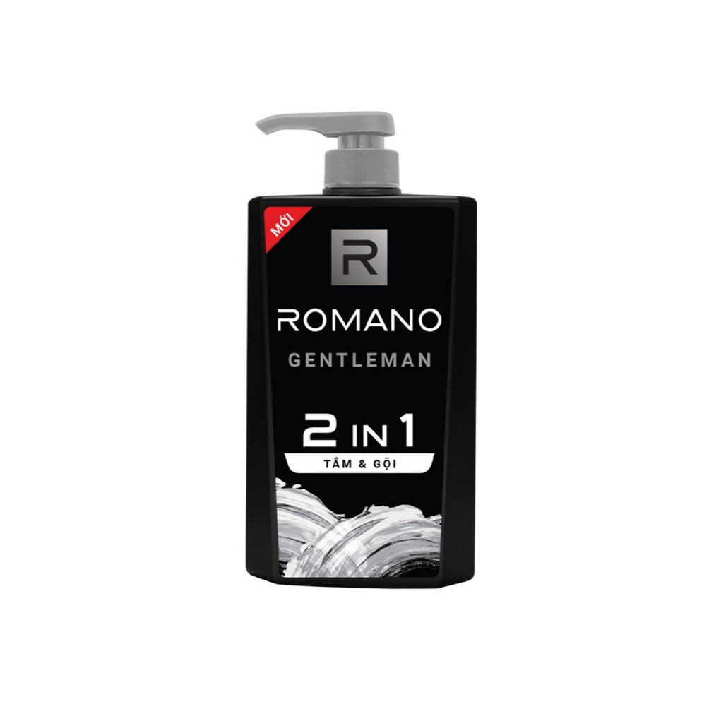 ROMANO - CHAI TẮM GỘI ROMANO 2IN1 650G GENTLEMAN
