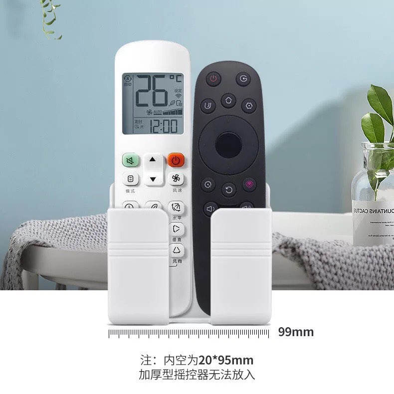 Kệ Dán Tường Để Remote- Giá Đỡ Sạc Điện Thoại - Có Móc Treo Giữ Dây Điện( GIÁ ĐỠ ĐIỆN THOẠI CHỮ U)