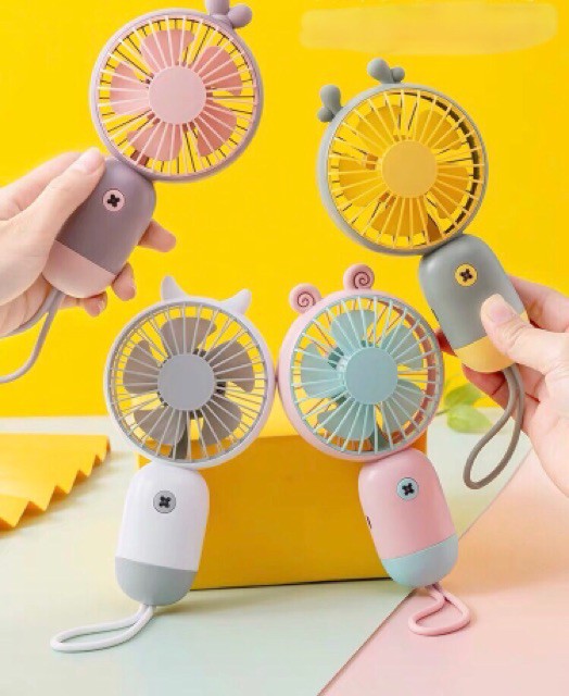 Quạt Cầm Tay Sạc USB Mini Hàn Quốc Cực Xinh nhiều màu
