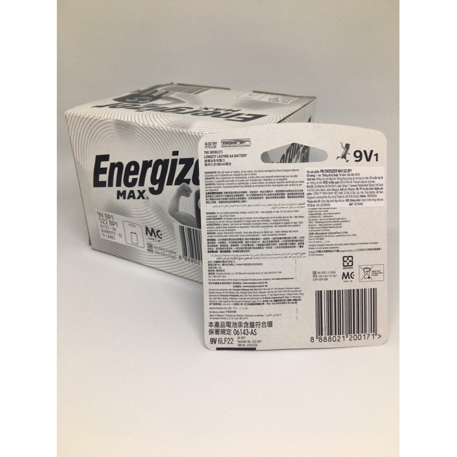 Pin 9V Energizer max 522-BP1 chính hãng