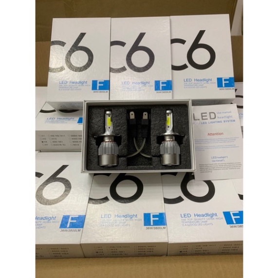 Đèn pha Led C6 Headlight mẫu 2021 cải tiến siêu sáng công suất 36W. Lắp được đa số các dòng xe máy, ô tô.