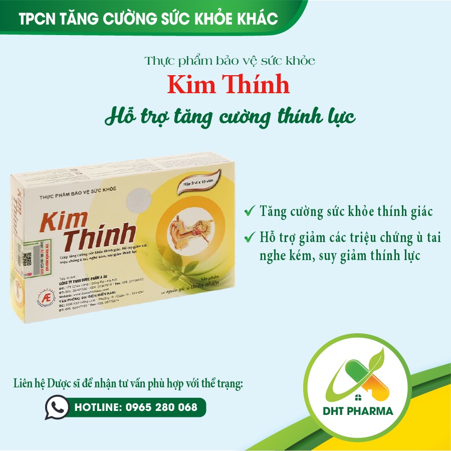 Kim Thính hỗ trợ tăng cường thính lực