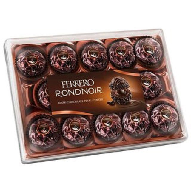 {HSD 08/21} Socola đen nhân hạt phỉ rang Ferrero Rondnoir